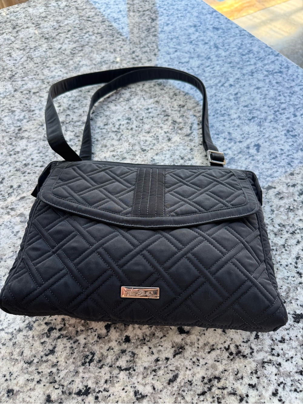 Vera Bradley Quilted Black laptop Bag - Women's